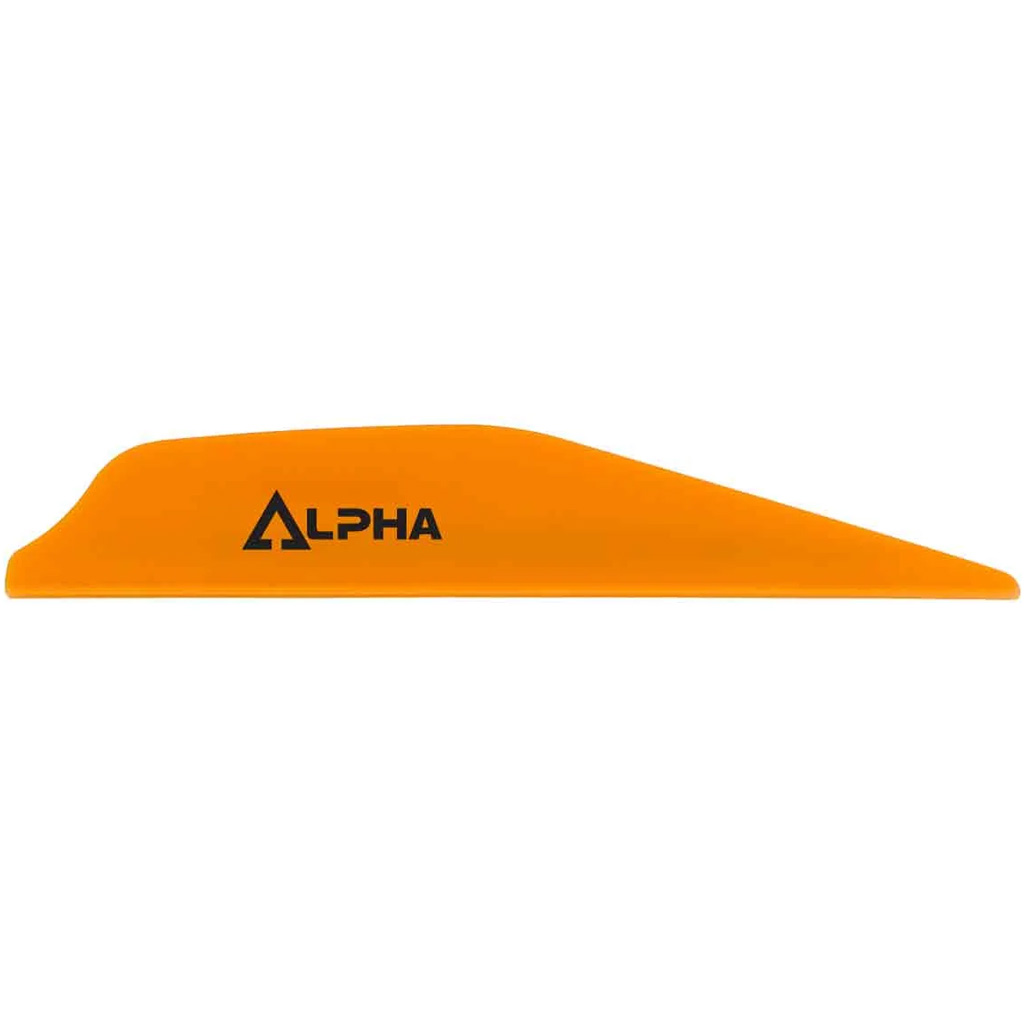 Bohning Alpha Vanes Neon Orange Fletching Vanes (100-Pack)