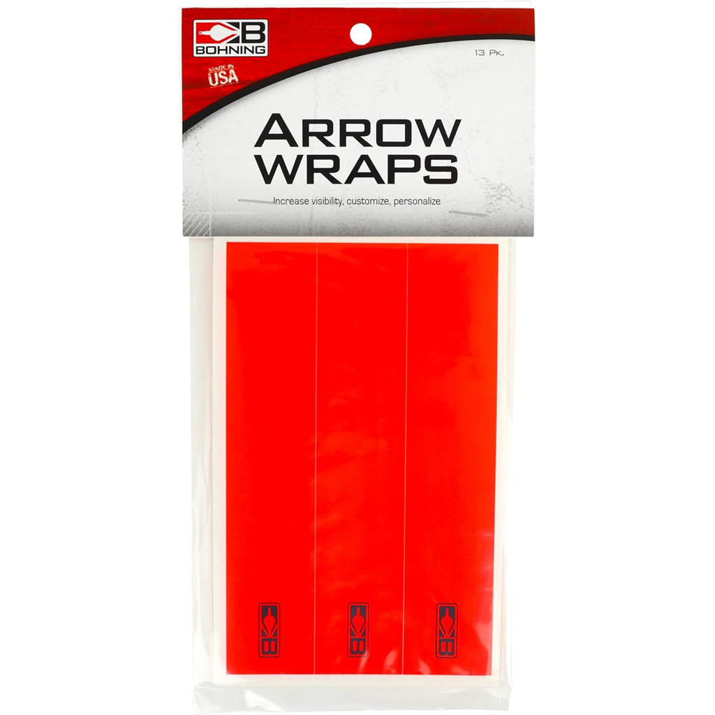 Bohning Arrow Wraps Small Diameter 5.5in (Neon Red) 13-Pack