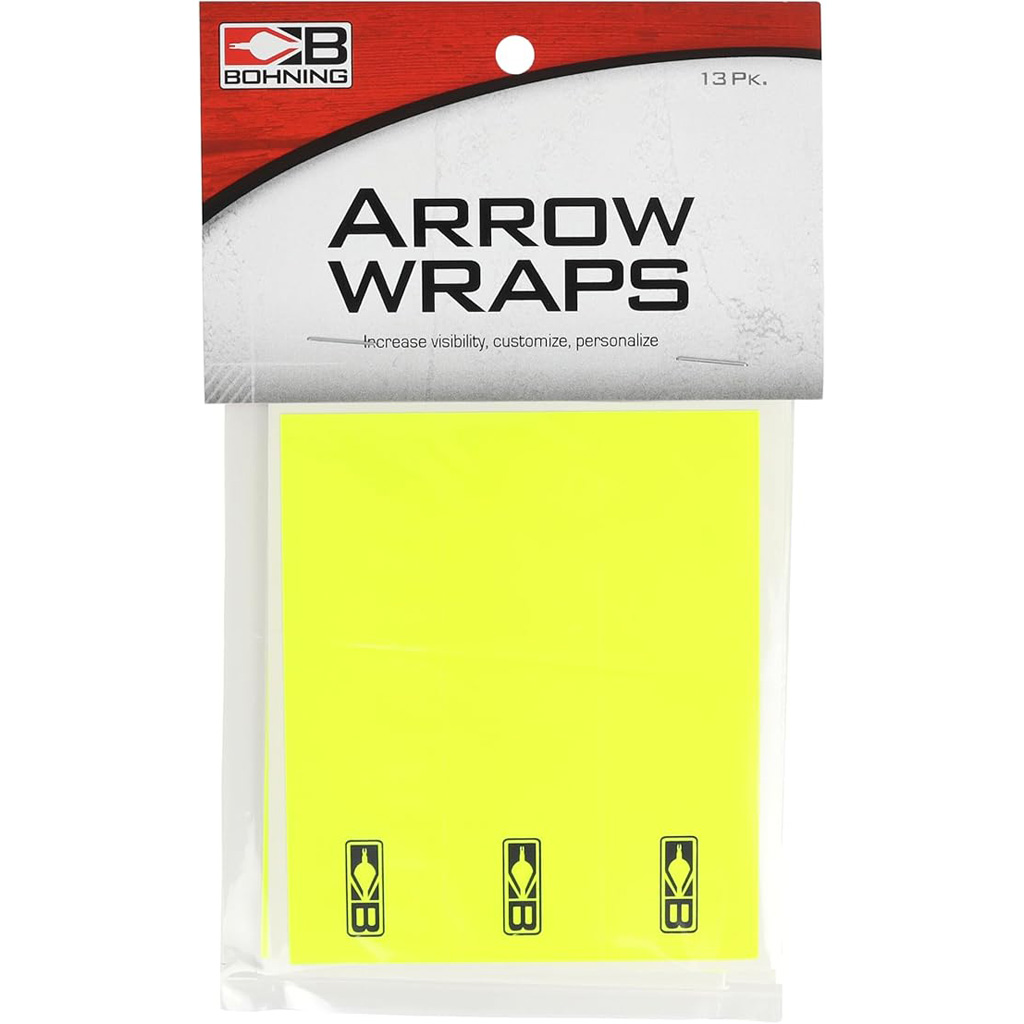 Bohning Arrow Wraps Standard 5.5" Neon Yellow Pack (13)