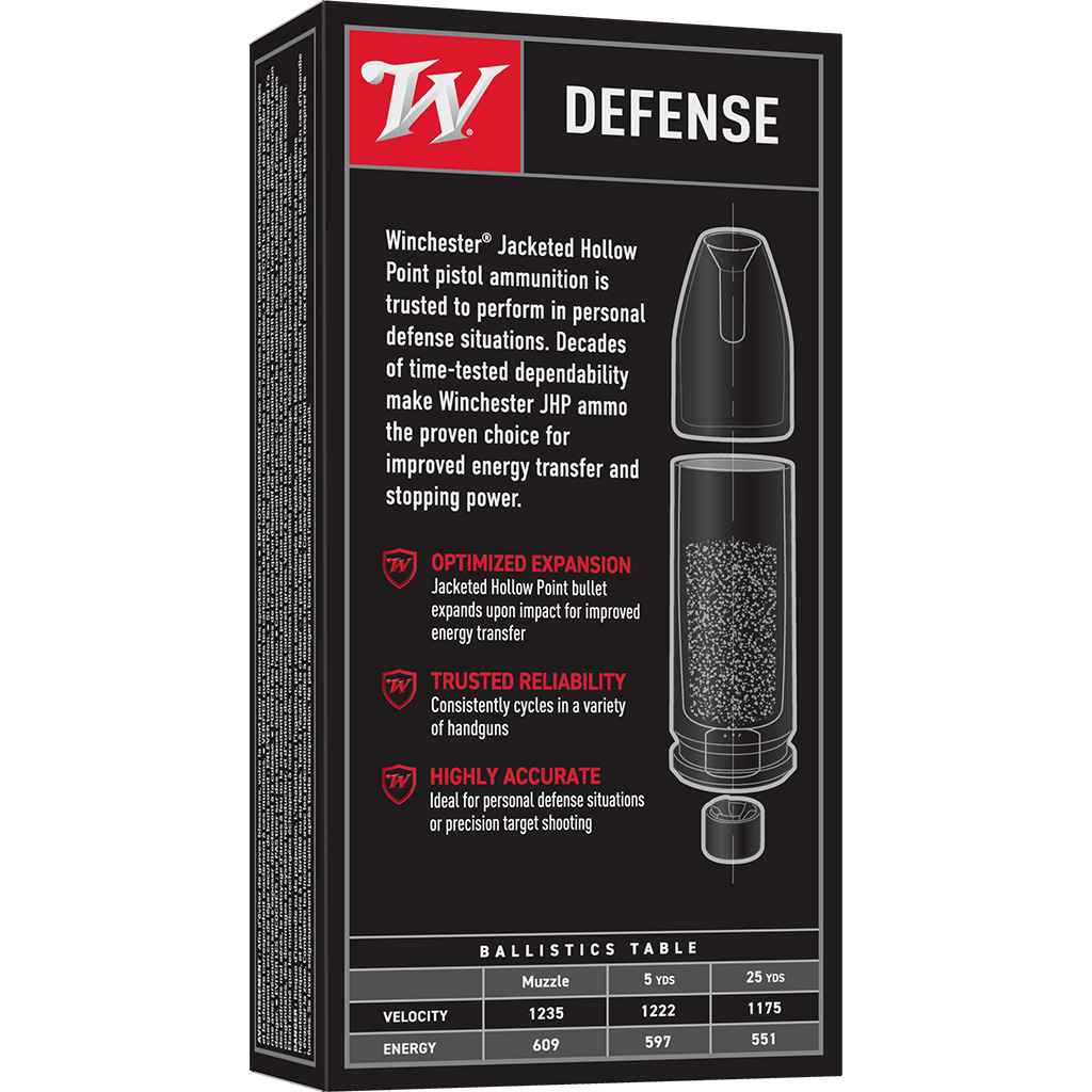 Winchester USA Personal Protection 10mm JHP Ammo