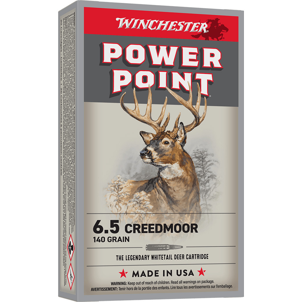 Winchester Power-Point Super-X Rifle Ammo 6.5 Creedmoor 140 Grain (20 Rounds)