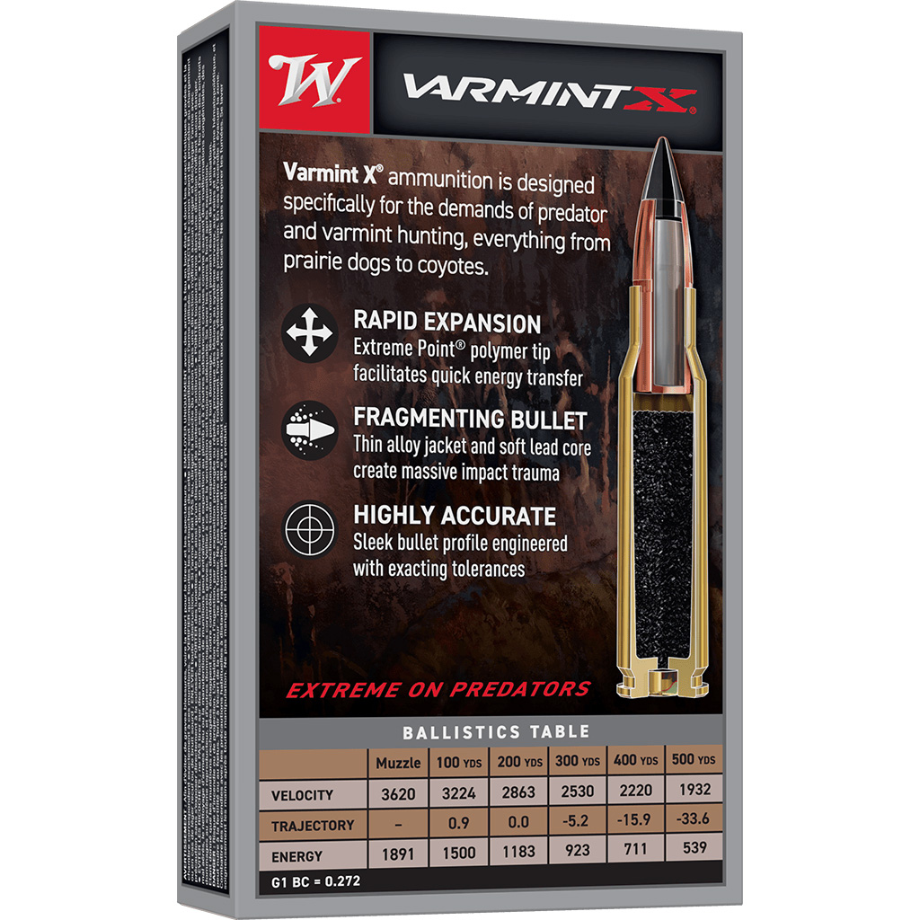 Winchester Varmint X Extreme Point .243 Winchester Ammo