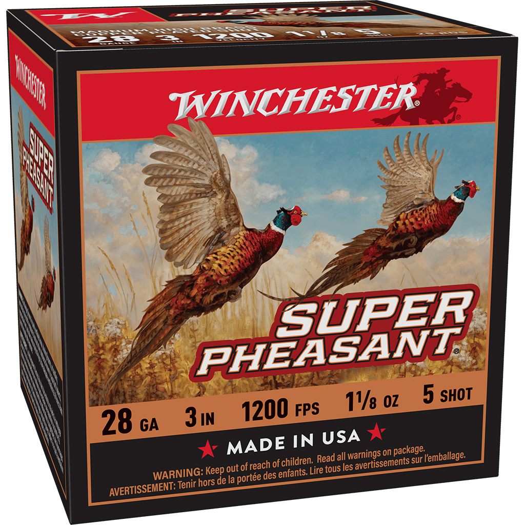 Winchester Super Pheasant 28 Gauge 3" 1-1/8 oz #5 Copper-Plated Lead Shot Shotshell Ammo