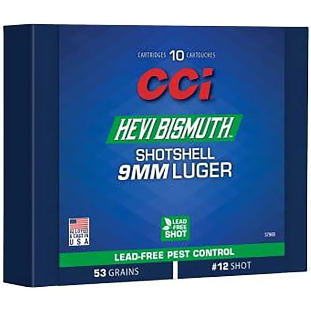 CCI HEVI-Bismuth 9mm Luger Pest Control Shotshell (10 Rounds)