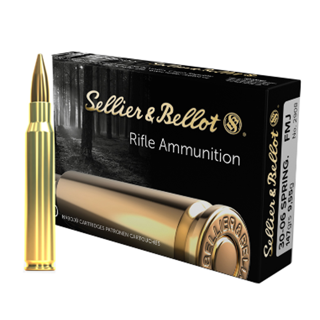 Sellier & Bellot 30-06 Springfield 147gr FMJ Rifle Ammunition (20 rounds)