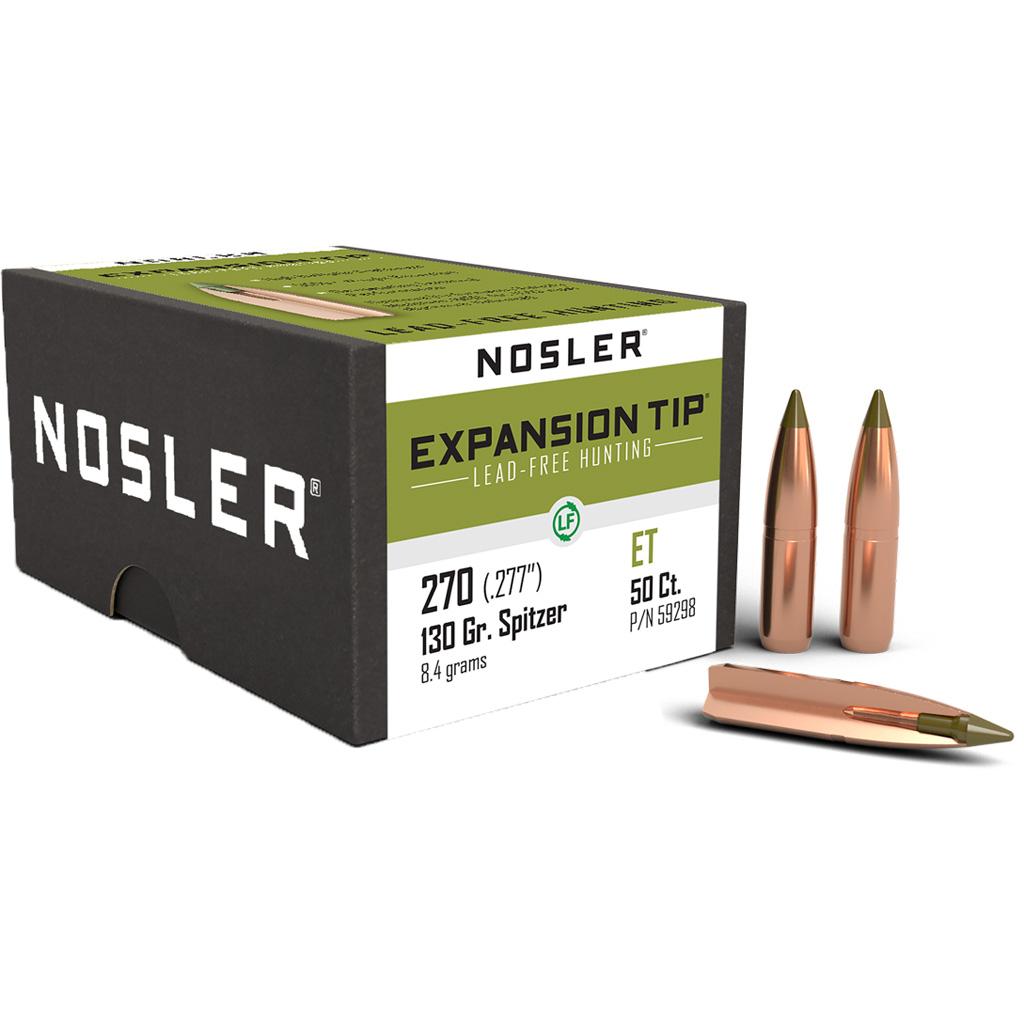 Nosler E-Tip .270 Winchester 130gr Expansion Tip Bullets