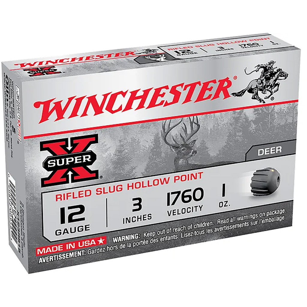 Winchester Super-X Rifled Slug 12 Gauge 3" 1 oz Hollow Point (15-Round Box)