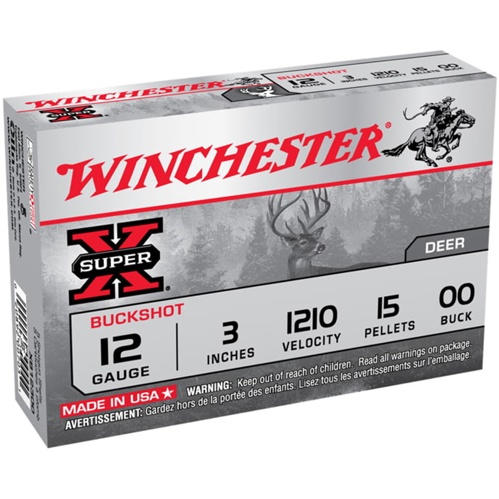 Winchester Super-X 12 Gauge 3" 00 Buckshot Shotshells