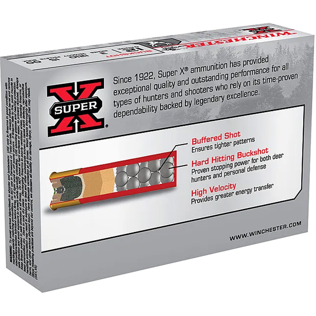 Winchester Super-X 12 Gauge 3" 00 Buckshot Shotshells