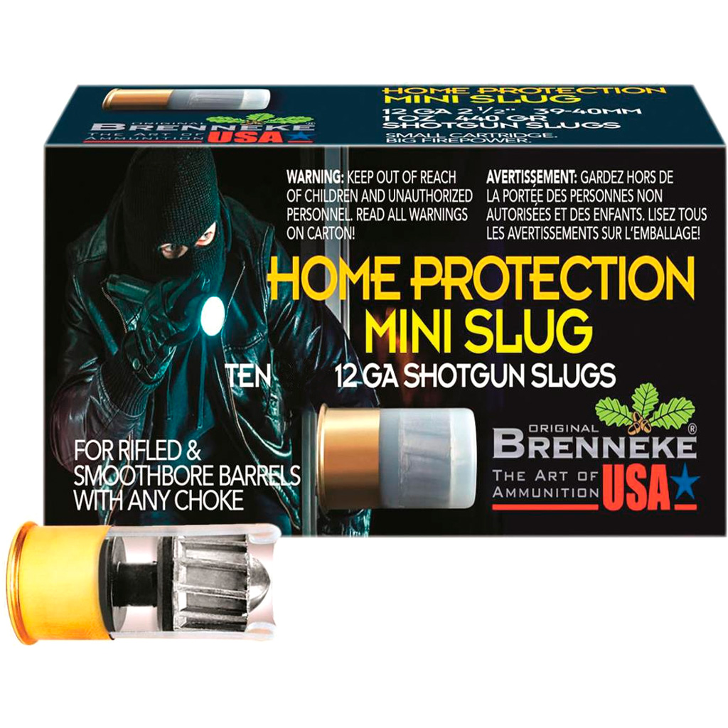 Brenneke Home Protection Mini Slugs 12 Gauge 1 3/4" Slug Shotshell (10 Rounds)