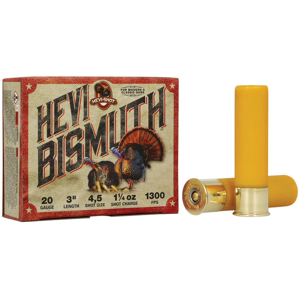 HEVI-Shot HEVI-Bismuth Turkey 20 Gauge 3in 1-1/4oz #4 & #5 Non-Toxic Shotshell