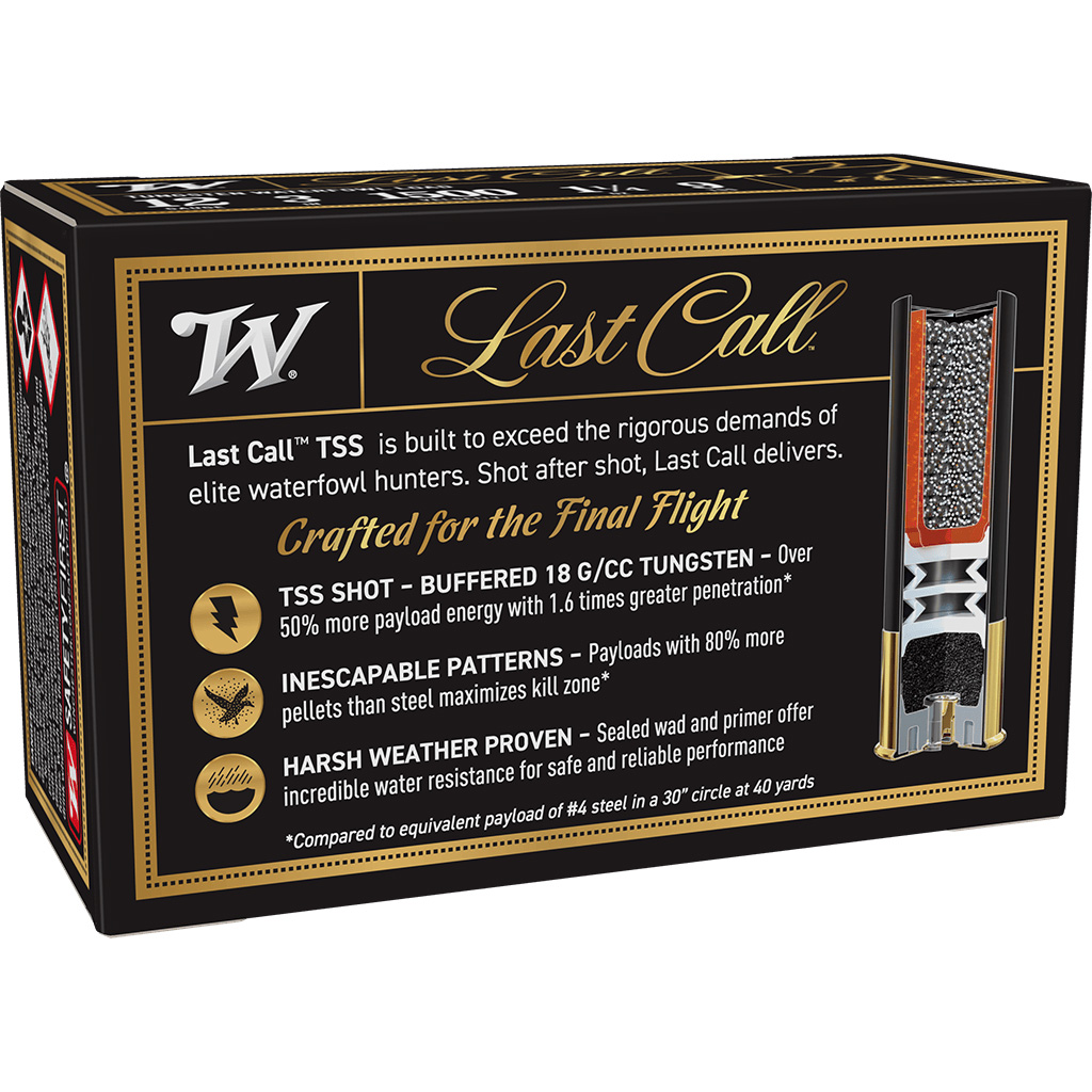 Winchester Last Call Waterfowl TSS Load 12 Gauge 3" 1 1/4 oz #9 Shot (10 Rounds)