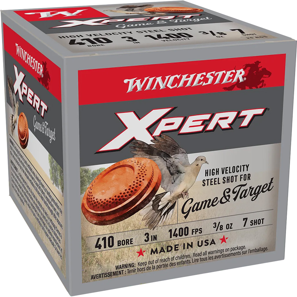 Winchester Xpert HV Steel .410 Bore 3" #7 Steel Shot Shotshell (25 Rounds)