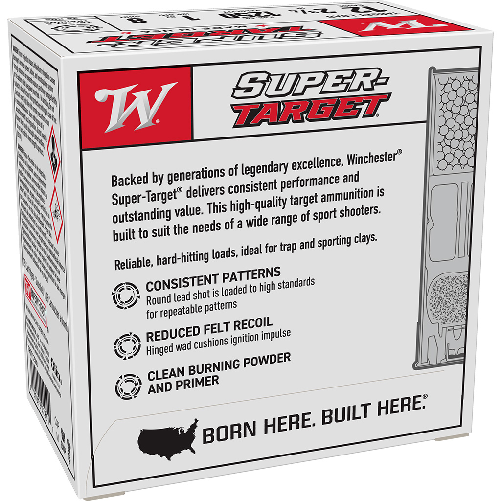 Winchester Super-Target 12 Gauge 2-3/4 in #8 Shot Shotshells