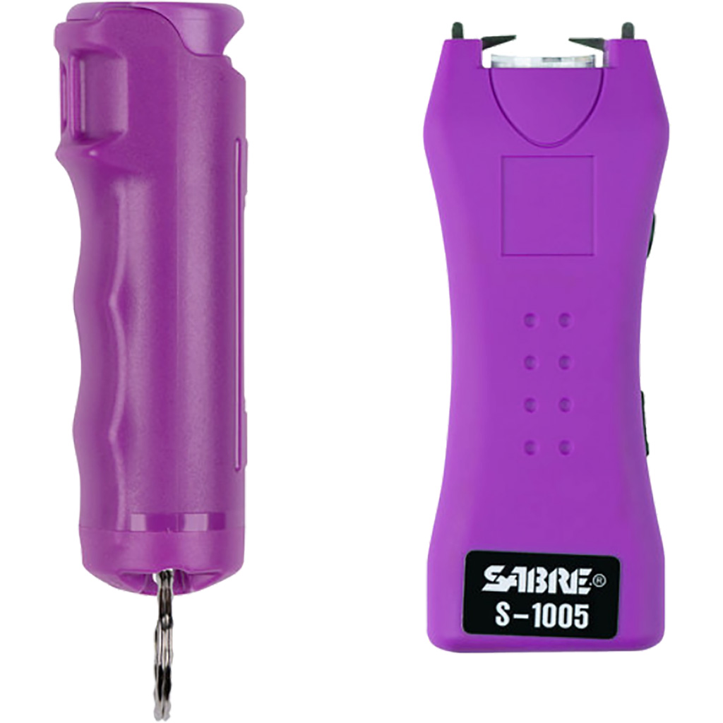 Sabre 2-in-1 Stun Gun & Pepper Spray Defense Kit (Purple)