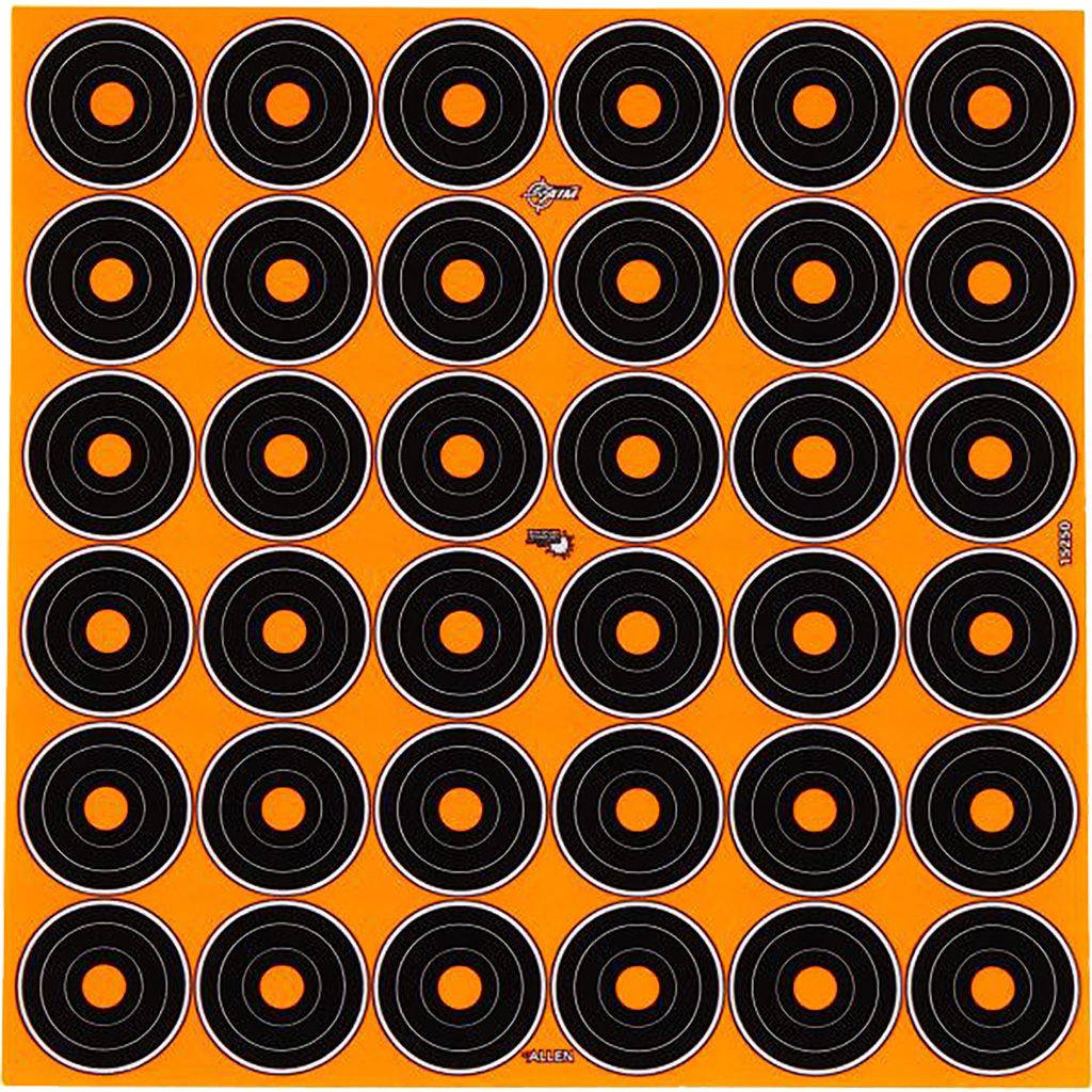 Allen EZ-Aim Splash Reactive 1 in. Bullseye Adhesive Targets 12-Pack