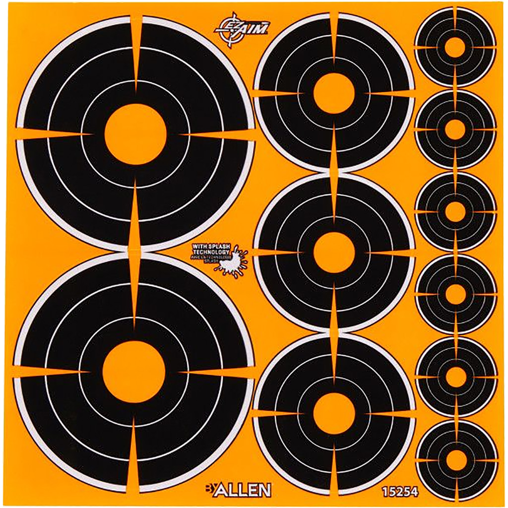 Allen Company EzAim Splash Bullseye Adhesive Targets Variety Pack 12 pk