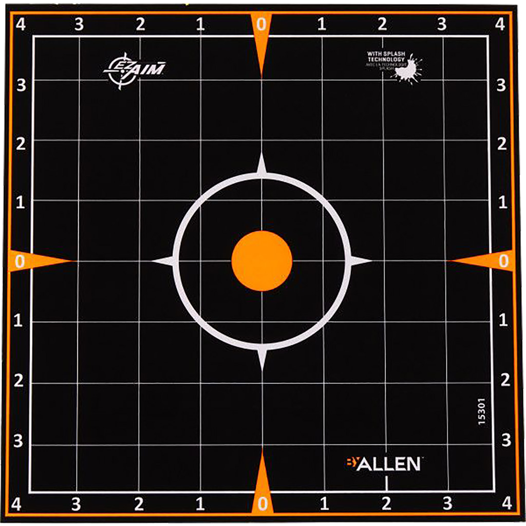 Allen EZ Aim Splash Sight-In Grid Adhesive Targets 8x8 (6-Pack)