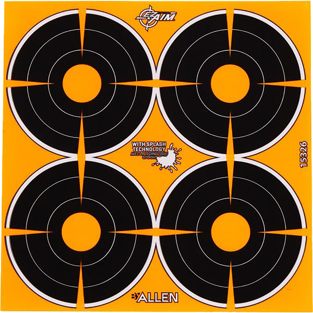 Allen EZ Aim Splash Adhesive Bullseye Targets 3" 12-Pack