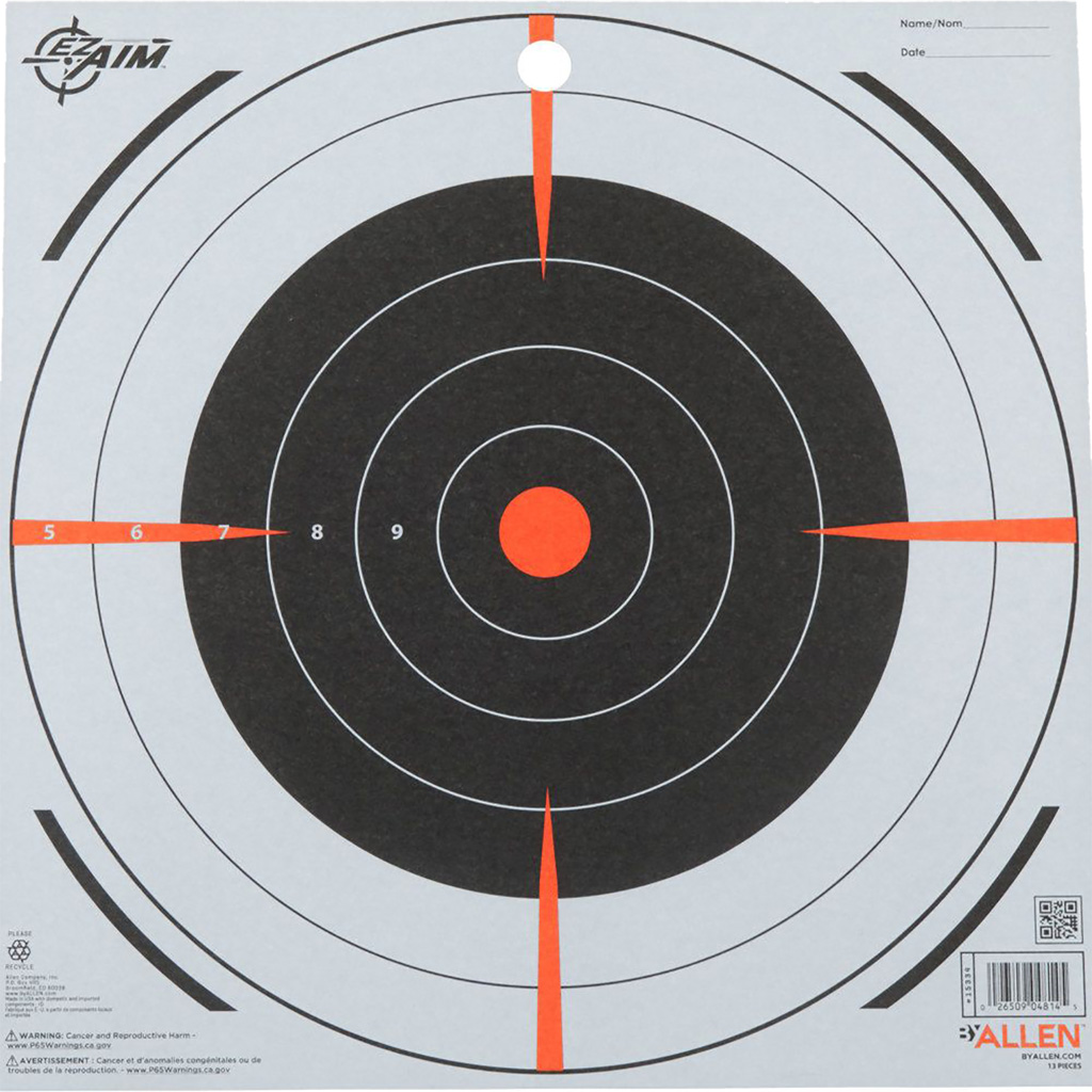 Allen EZ-Aim Bullseye Paper Targets 12in (13 Pack)
