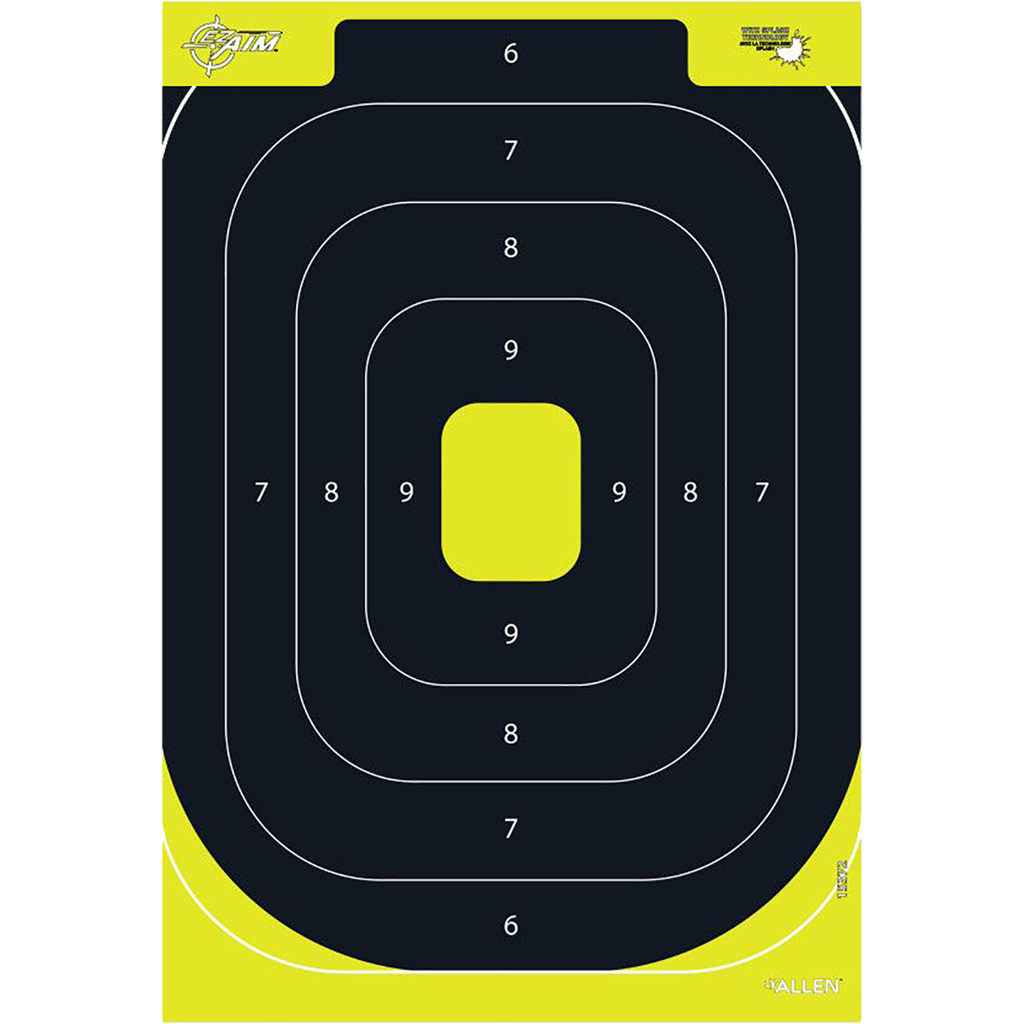 EZAim Splash Reactive IPSC Silhouette Targets 12x18 (8-Pack)