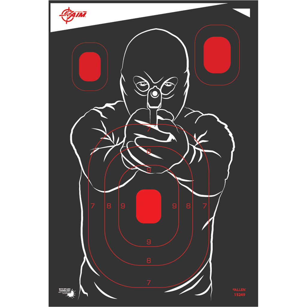 EZ Aim Splash Non-Adhesive Bad Guy Target 12x18 - 5 Pack