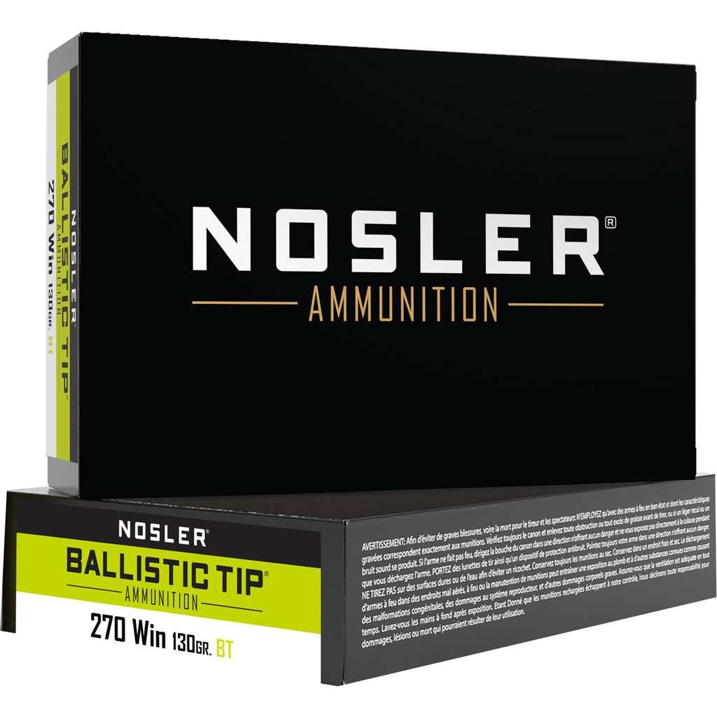 Nosler Ballistic Tip Hunting .270 Winchester 130 Grain