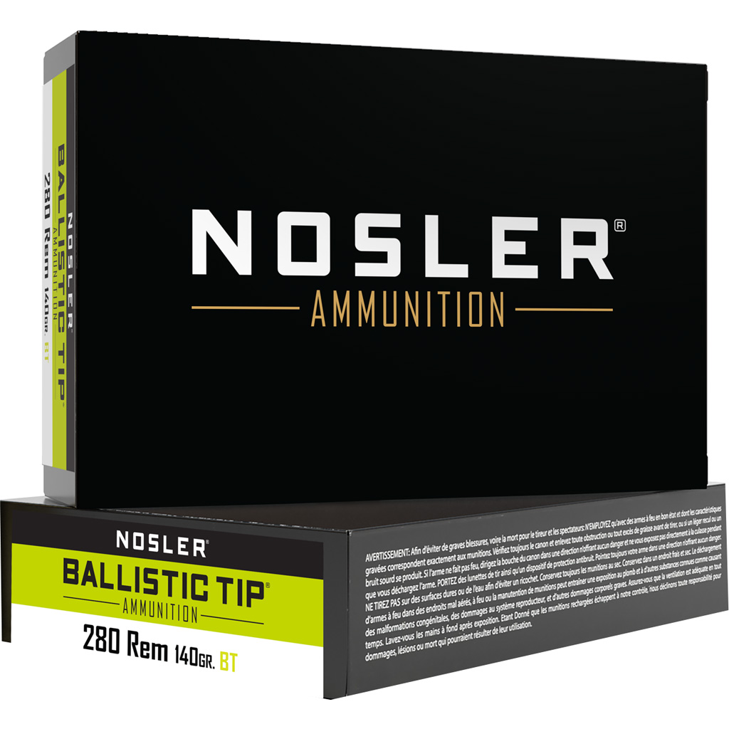 Nosler Ballistic Tip Spitzer Hunting Ammo