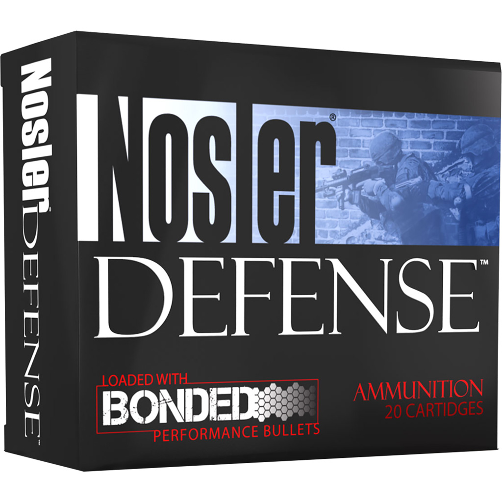 Nosler Defense 10mm Auto 200 gr Bonded JHP Handgun Ammunition (20 Rounds)