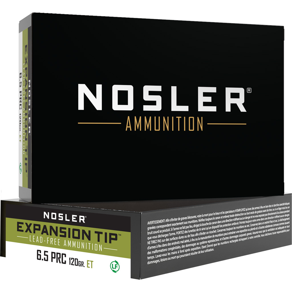 Nosler E-Tip 6.5 PRC 120 Grain Lead-Free Rifle Ammunition