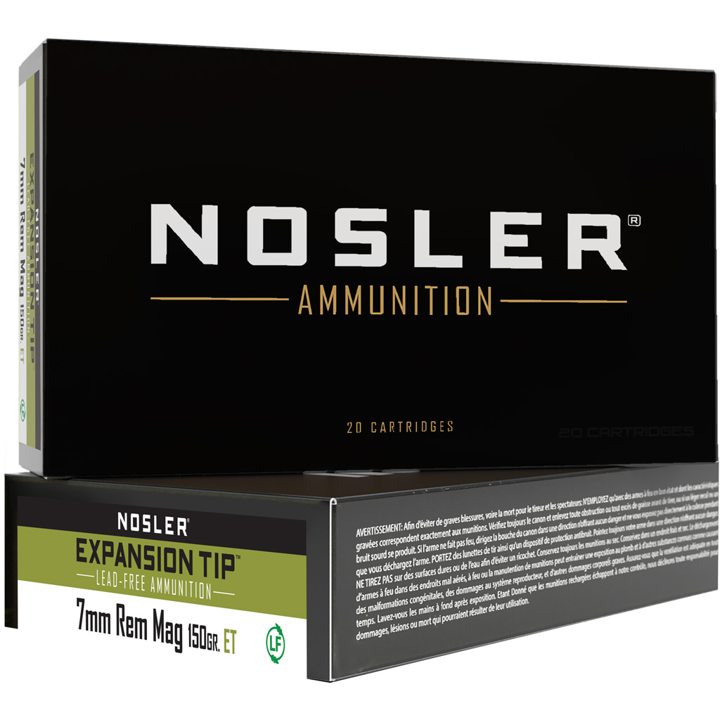Nosler E-Tip 7mm Rem. Mag. 150 gr Expansion Tip Rifle Ammunition (20 rd)