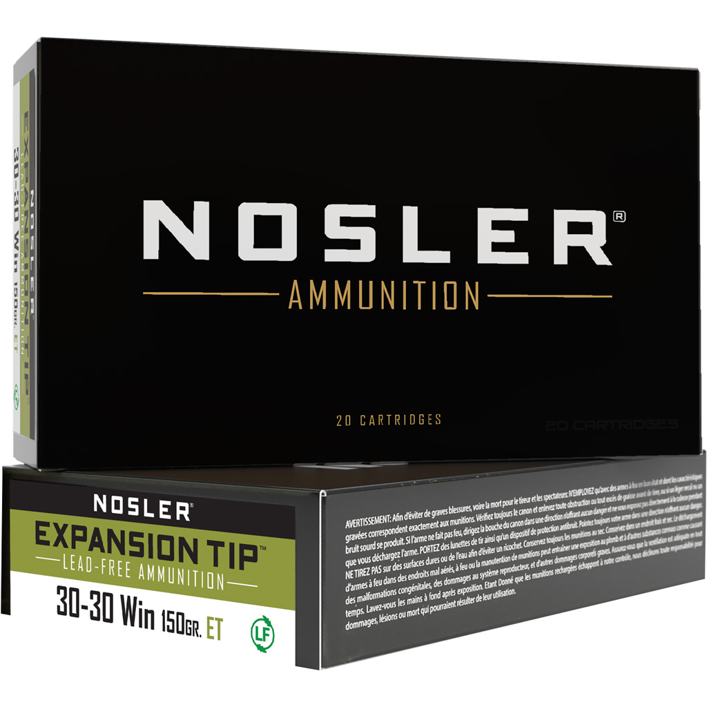 Nosler E-Tip 30-30 Winchester 150gr Lead-Free Rifle Ammunition