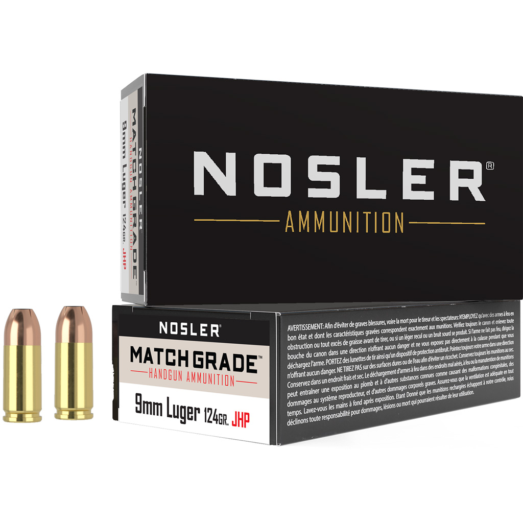Nosler Assured Stopping Power JHP Match Grade Ammunition