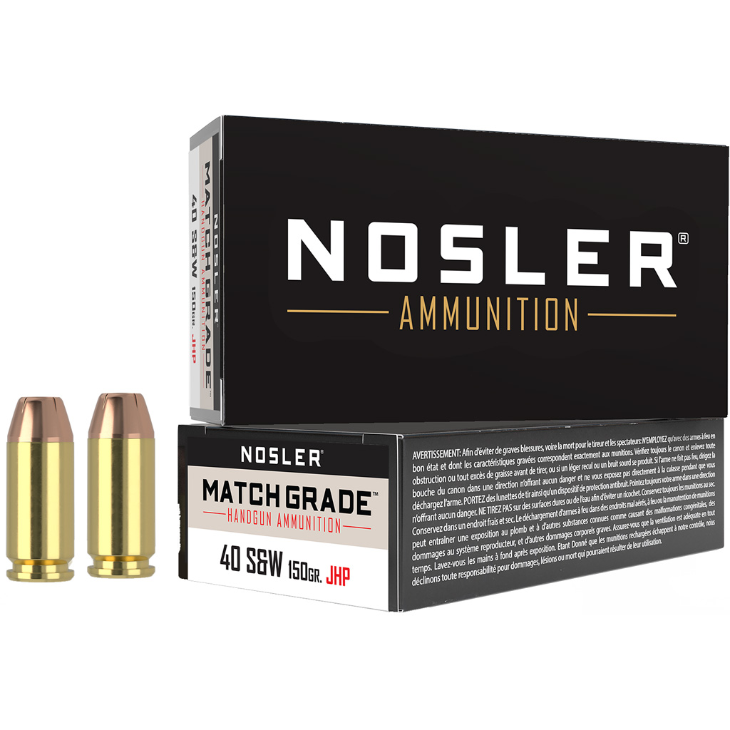 Nosler Assured Stopping Power .40 S&W 150 gr JHP (50 rds)