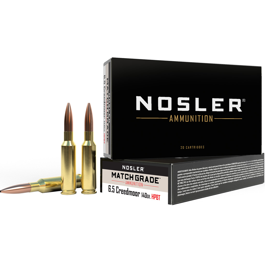 Nosler Match Grade 6.5 Creedmoor 140gr Custom Competition HPBT (20rd)