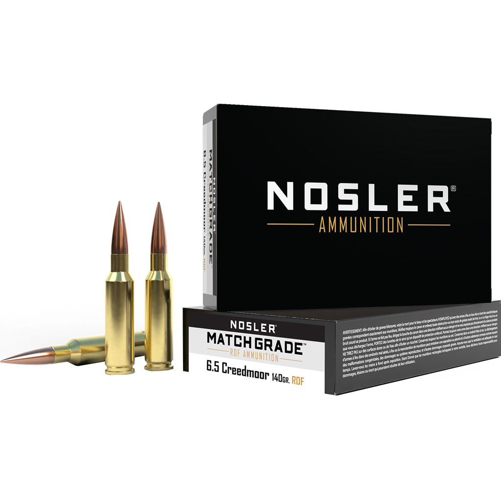Nosler 60115 Match Grade RDF 6.5 Creedmoor 140gr HPBT