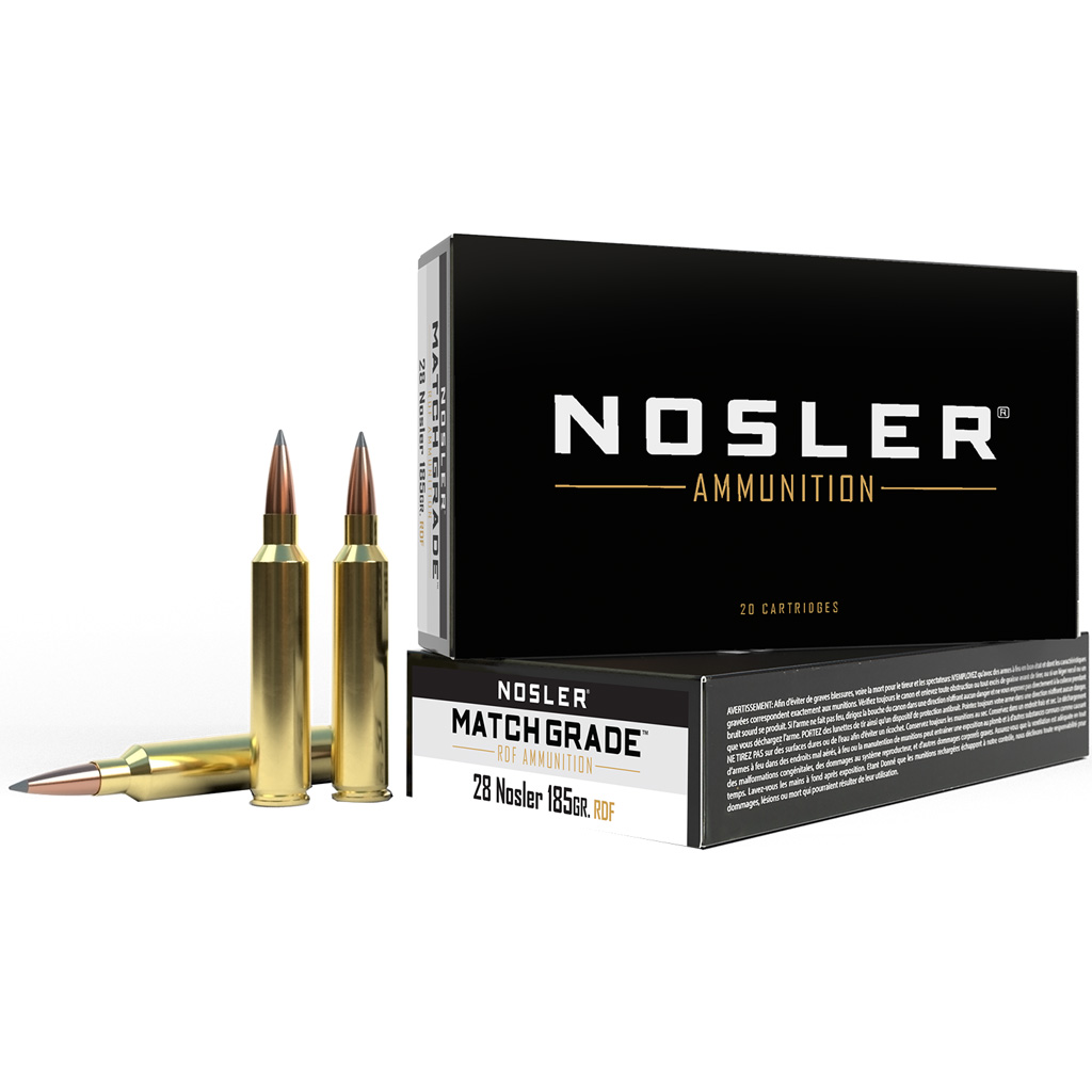 Nosler RDF Match Grade Rifle Ammunition