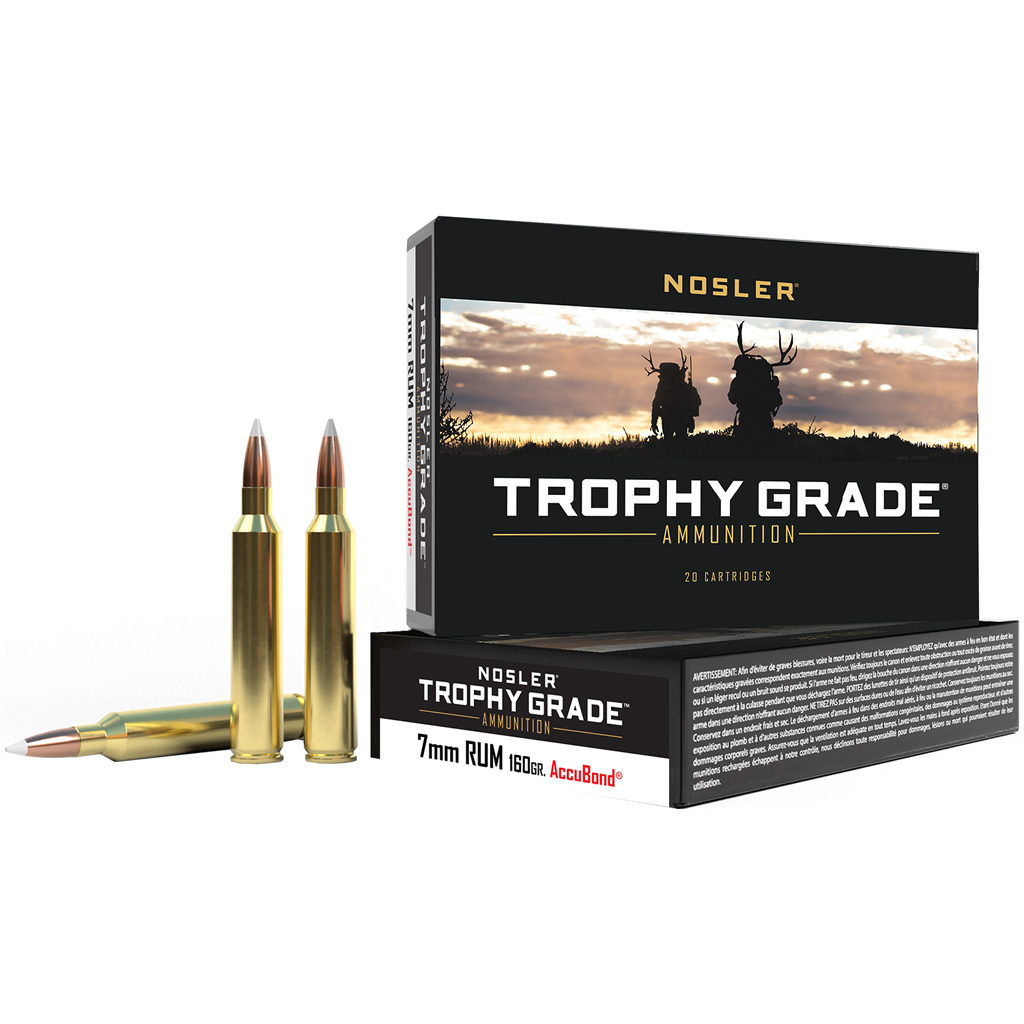 Nosler Trophy Grade 160gr Rifle Ammunition