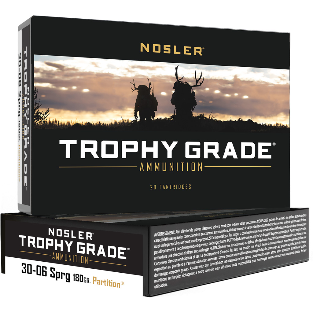 Nosler Trophy Grade Rifle Ammunition Partition