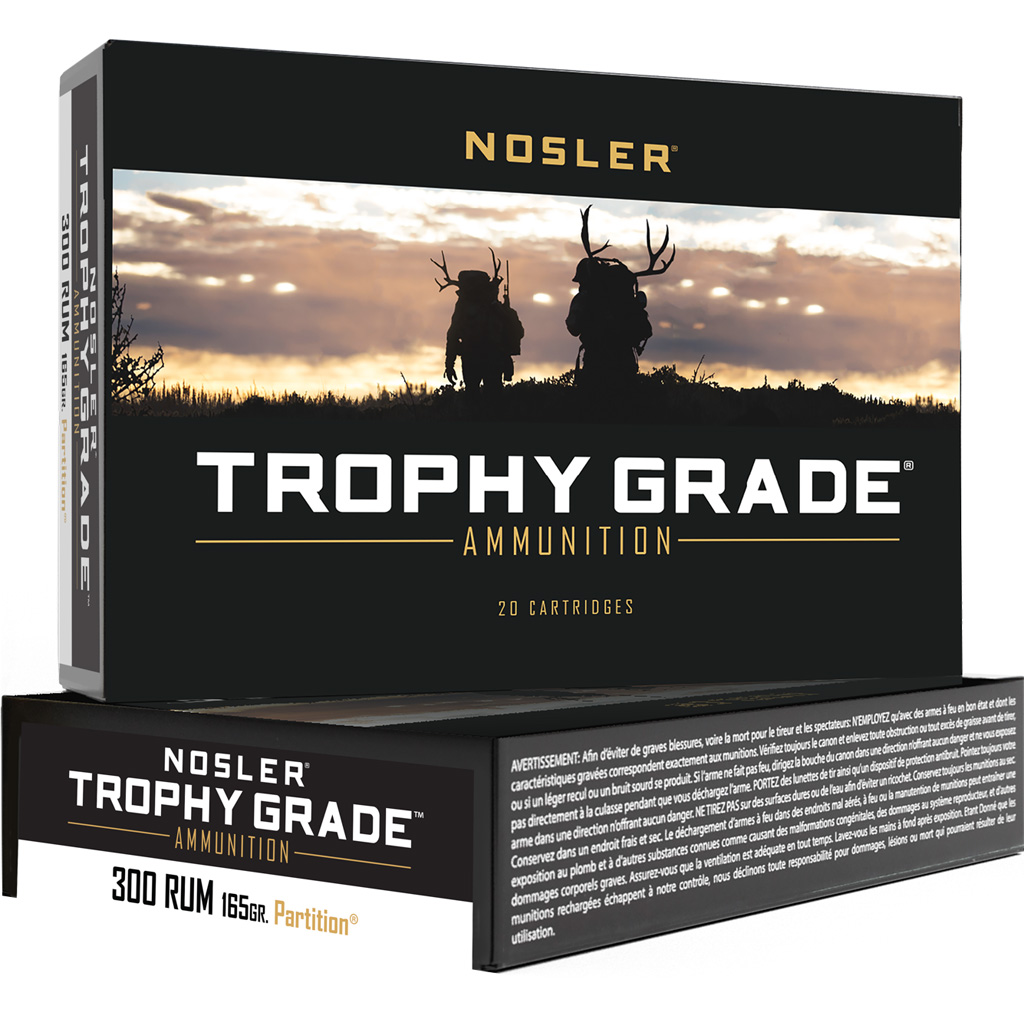 Nosler Trophy Grade 165gr Nosler Partition Ammo