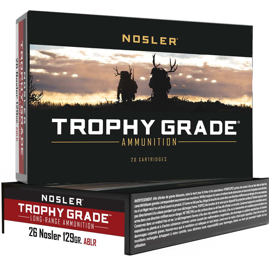 Nosler Trophy Grade Long-Range 129gr AccuBond LR Ammo