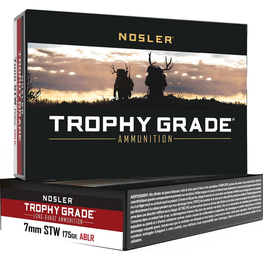 Nosler Trophy Grade Long-Range Rifle Ammunition 175 gr ABLR SP