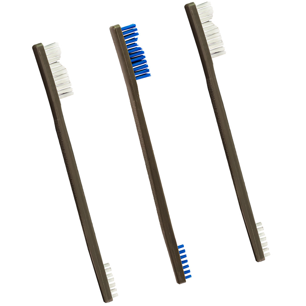 Otis All Purpose Receiver Brushes 3-Pack (Nylon/Bronze/Stainless)
