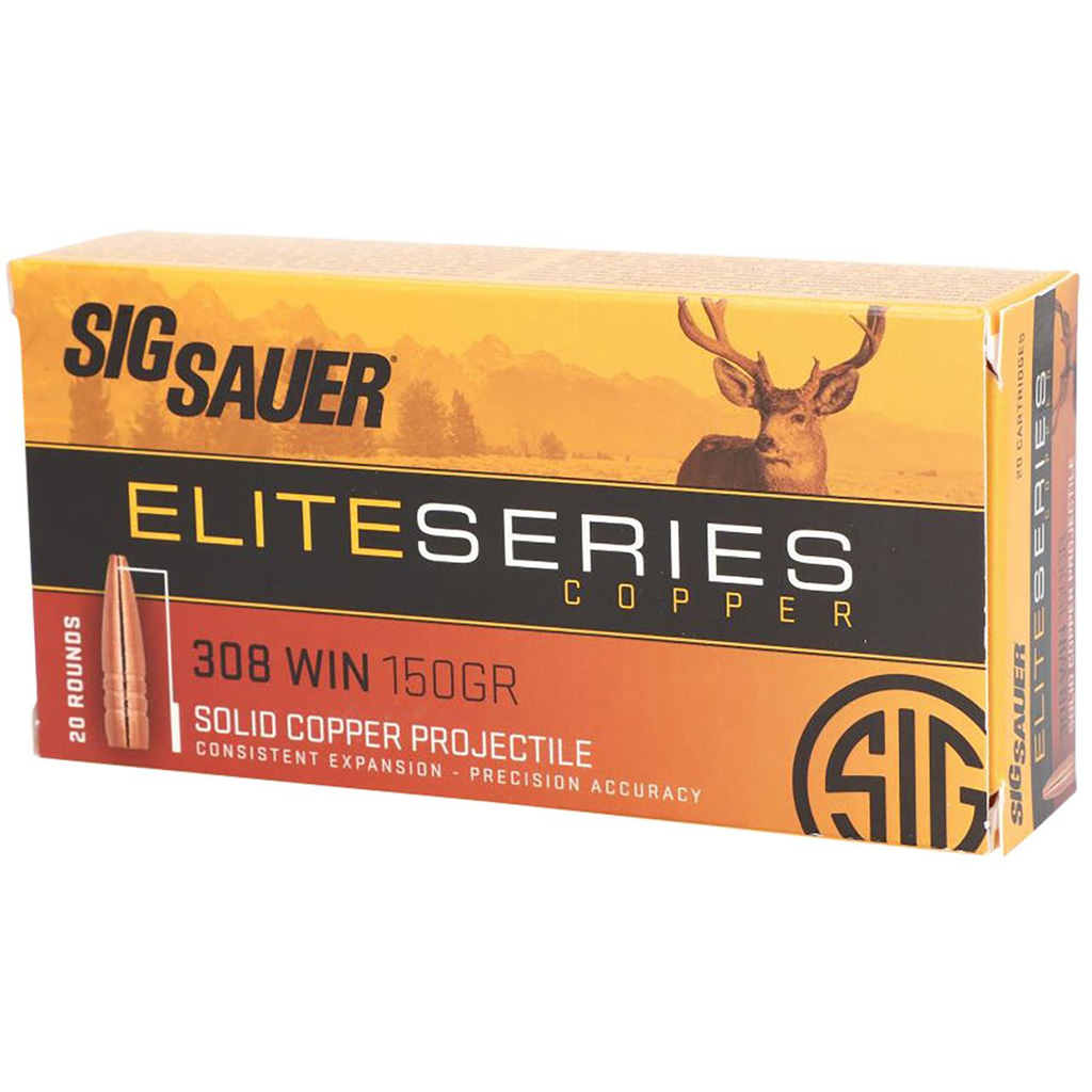 SIG SAUER Elite Hunting Elite Performance .308 Win 150gr JHP (20-Round Box)