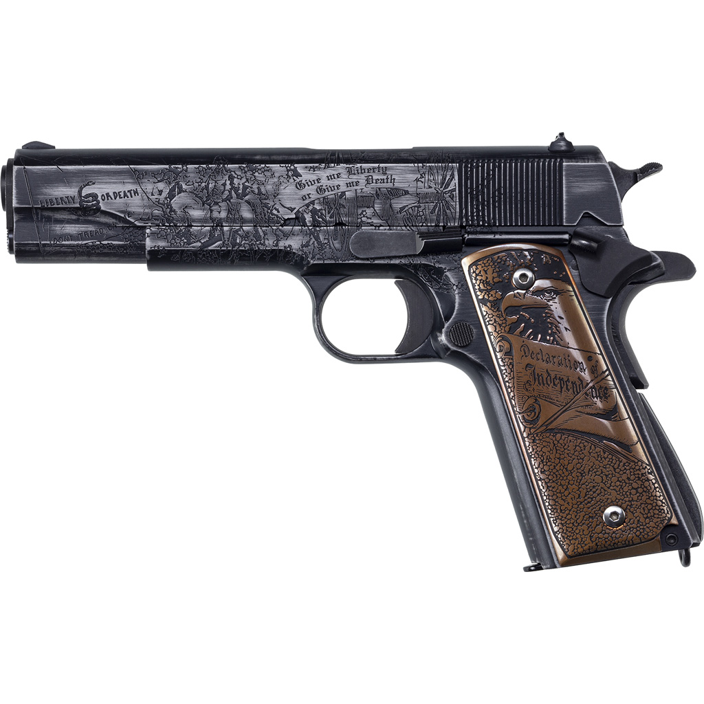 Auto Ordnance 1911 Revolution BKOC7 .45 ACP 1911 Pistol (Betsy Ross Flag, Distressed Cerakote)