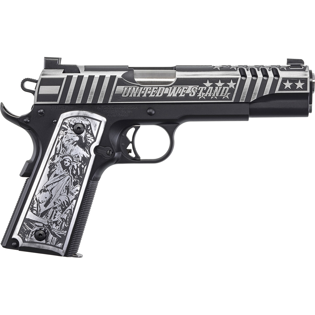 Auto-Ordnance 1911 United We Stand Special Edition Pistol .45 ACP 5 in Black Armor Cerakote 7 rd