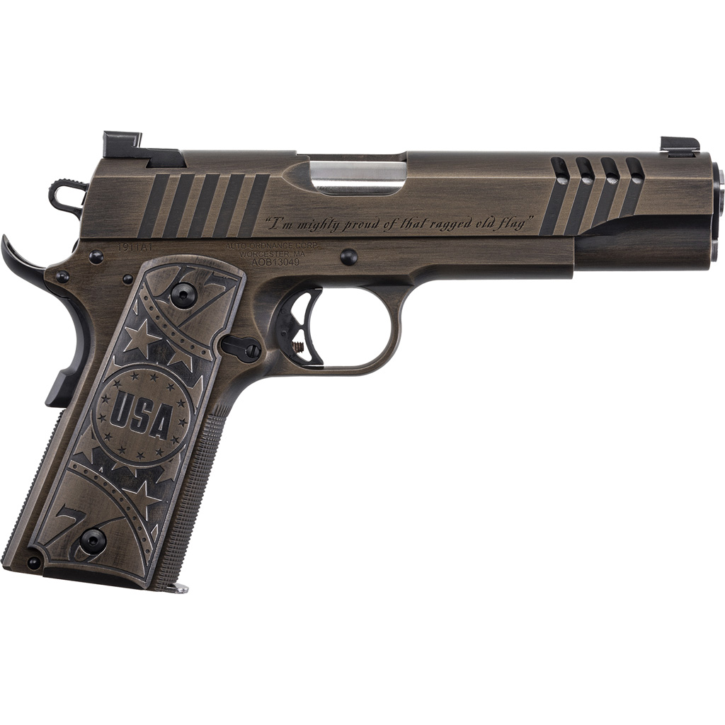 Auto-Ordnance Old Glory 1911 .45 ACP Semi-Auto Pistol (5 in) Burnt Bronze/Black Cerakote - 7 rd.