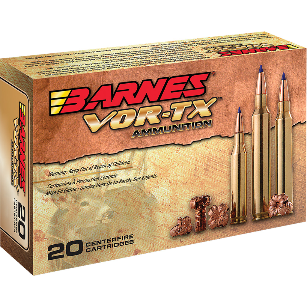 Barnes VOR-TX .22-250 Remington 50gr TSX Flat Base Lead-Free Rifle Ammunition (20 Rounds)