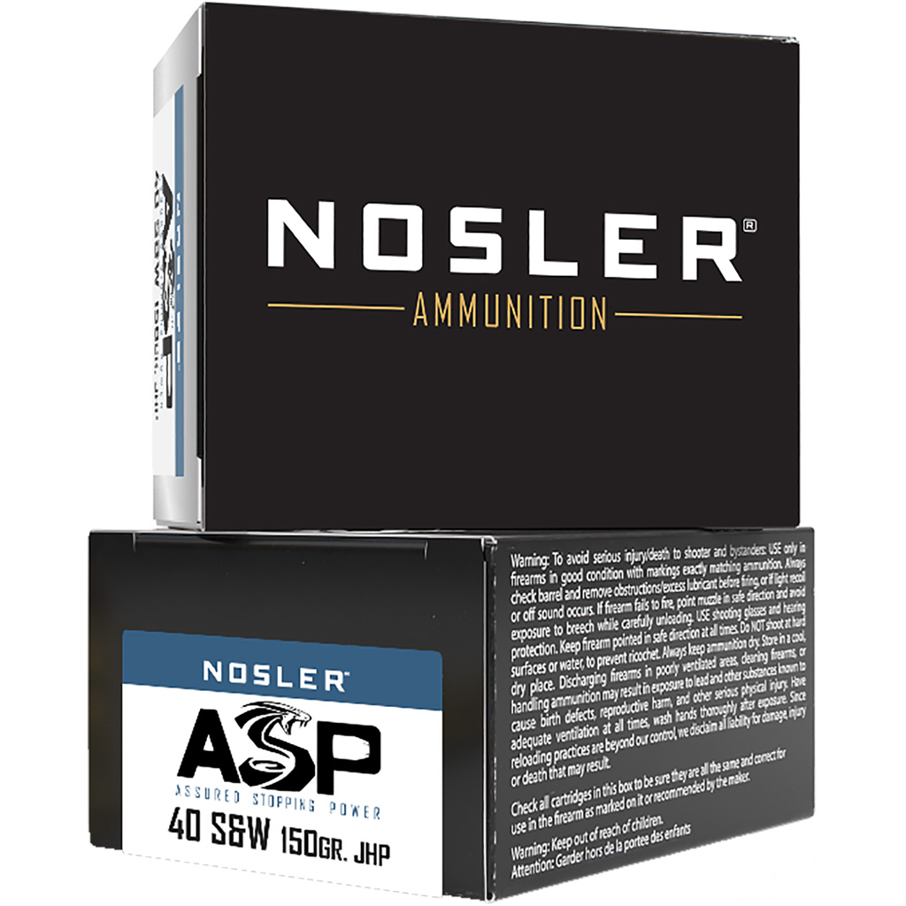 Nosler Assured Stopping Power Handgun Ammo