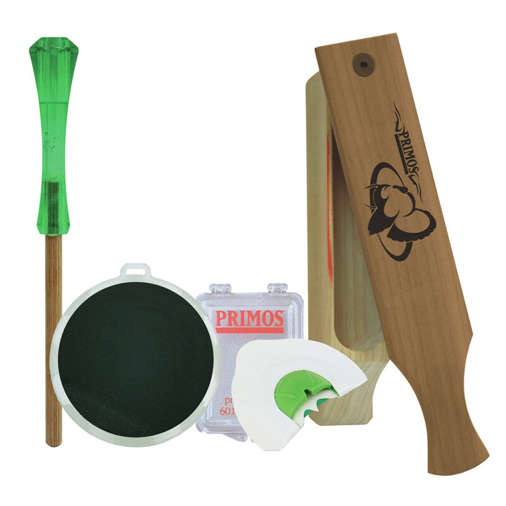 Primos Turkey Caller Starter Pack Slate Call & 3 Mouth Calls